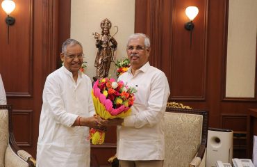 Honorable Union State Minister Shri Ramnath Thakur paid a courtesy call to Honorable Governor.