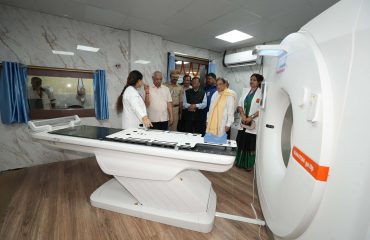 The new CT Scan machine at Mahavir Cancer Institute, Patna.