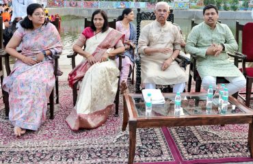 Honorable Governor with Lady Governor present at the Chhath Puja.