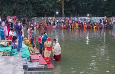 Chhath Puja at Raj Bhavan.