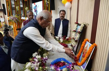 Honorable paid floral tribute to Late Kalika Nandan Prasad Singh.