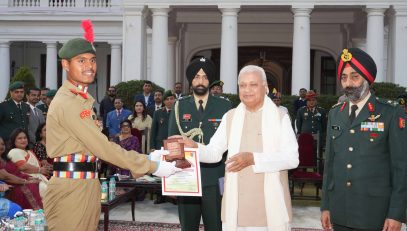 Honorable Governor felicitated Cadets.