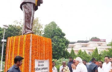 Honorable Governor bowed to Dr. Bhimrao Ambedkar on the occasion of his birth anniversary.