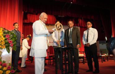 Honorable Governor inaugurated the event by deep prajwalan.