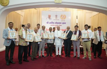 Honorable Governor honoured social workers dedicated to the service of the disabled.