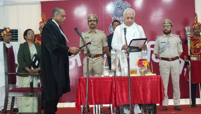 Honorable Governor administered the oath to Honorable Justice Shri Vipul Manubhai Pancholi as Chief Justice of Patna High Court.
