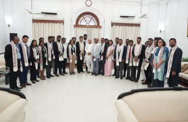 Honorable Governor meets delegation of young political leaders from Sri Lanka.
