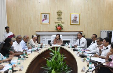 राजभवन में बिहार मातृ एवं शिशु कल्याण समिति की बैठक आयोजित की गई।