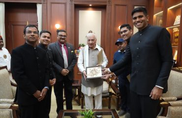 Indian Forest Service trainee officers paid a courtesy call on Honorable Governor.