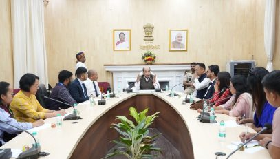 Honorable Governor addressing the people at the event.