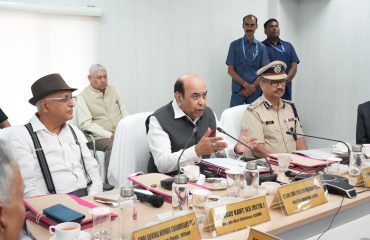 Honorable Governor addressing the people at the event.