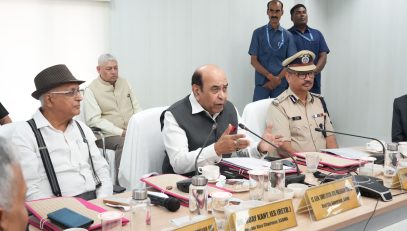 Honorable Governor addressing the people at the event.