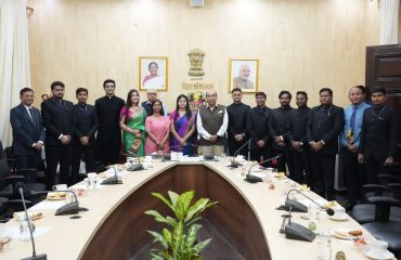 Indian Administrative Service trainee officers paid a courtesy call on the Honorable Governor.