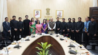 Indian Administrative Service trainee officers paid a courtesy call on the Honorable Governor.