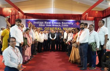 Honorable Governor attended the Annual General Meeting of the Indian Red Cross Society, Bihar State Branch.