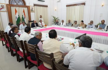 Honorable Governor held meeting with Vice Chancellors.