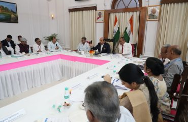Honorable Governor held meeting with Vice Chancellors.