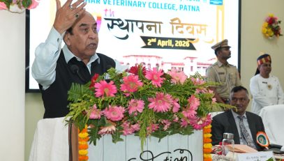 Honorable Governor addressing the people at the event.