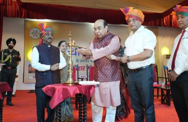 Honorable Governor inaugurated the event by deep prajwalan.