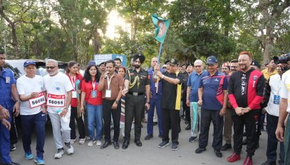 Honorable Governor flagged off the Senior Citizen Marathon-2026 'Raftaar-e-Sukoon'.