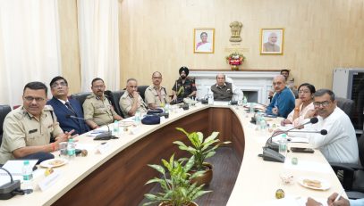 Honorable Governor received information about the activities of the Home (Police) Department.