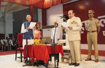 Honorable Governor administered the oath of office and secrecy to Chief Minister and two ministers.