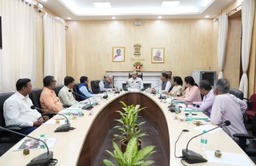 Honorable Governor reviewed the activities of Nalanda Open University.