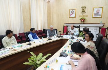 Honorable Governor reviewed the activities of Nalanda Open University.