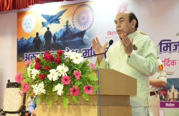 Honorable Governor addressing the people at the event.