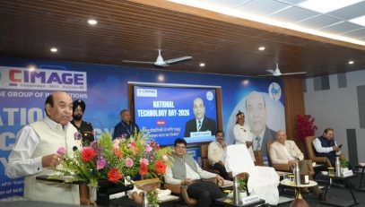 Honorable Governor addressing the people at the event.