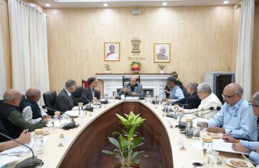 A high-level meeting was held regarding the long-term development of Nalanda University.