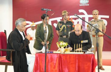 Honorable Governor administered the oath to Honorable Mr. Justice V. Kameswar Rao as The Chief Justice of Patna High Court.