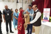 Hon'ble Governor distributed food baskets under the Prime Minister's TB Free India Campaign.