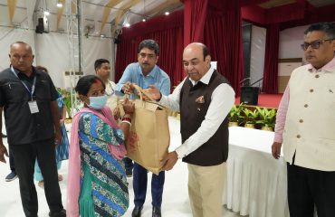Hon'ble Governor distributed food baskets under the Prime Minister's TB Free India Campaign.