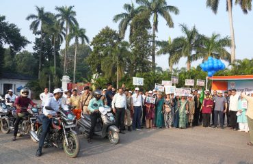 Hon'ble Governor flagged off the motorcycle rally.