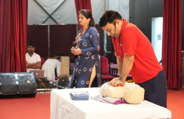 Training provided through demonstration by the hospital team.