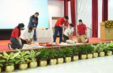 Training provided through demonstration by the hospital team.