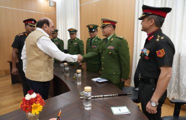Myanmar Armed Forces delegation calls on Hon'ble Governor.