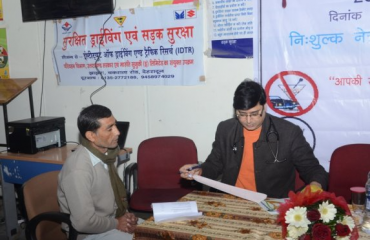 आरटीओ देहरादून में स्वास्थ्य परीक्षण शिविर