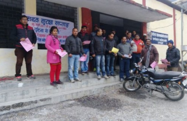 पिथौरागढ़ में सड़क सुरक्षा जागरूकता अभियान