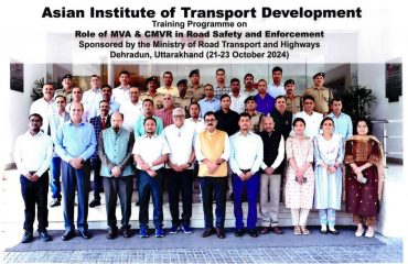 Training program on Role of MVA and CMVR in Road Safety and Enforcement sponsored by MoRTH (21-23 October 2024)