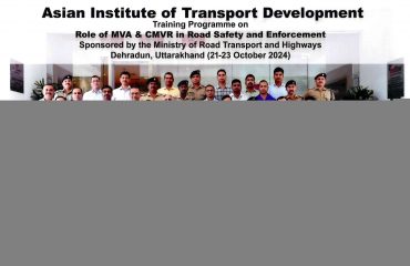 Training program on Role of MVA and CMVR in Road Safety and Enforcement sponsored by MoRTH (21-23 October 2024)