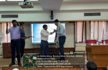 Felicitation of Mr. Shiram Bhaskar Ghodake API