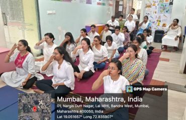 Yoga Session conducted during International Women's Day Celebration