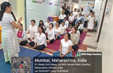 Yoga Session conducted during International Women's Day Celebration