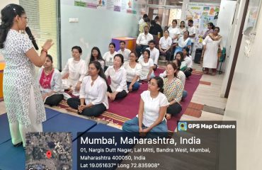 Yoga Session conducted during International Women's Day Celebration