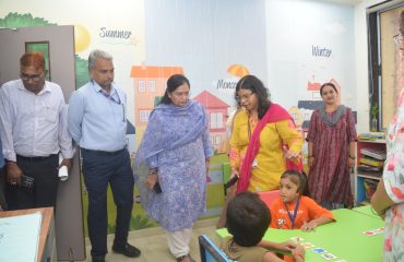 visit of Dr Rashmi Sharma, IAS, State Project Director, Samagra Shiksha Abhiyan, Rajasthan School Shiksha Parishad & Commissioner of School Education, Jaipur