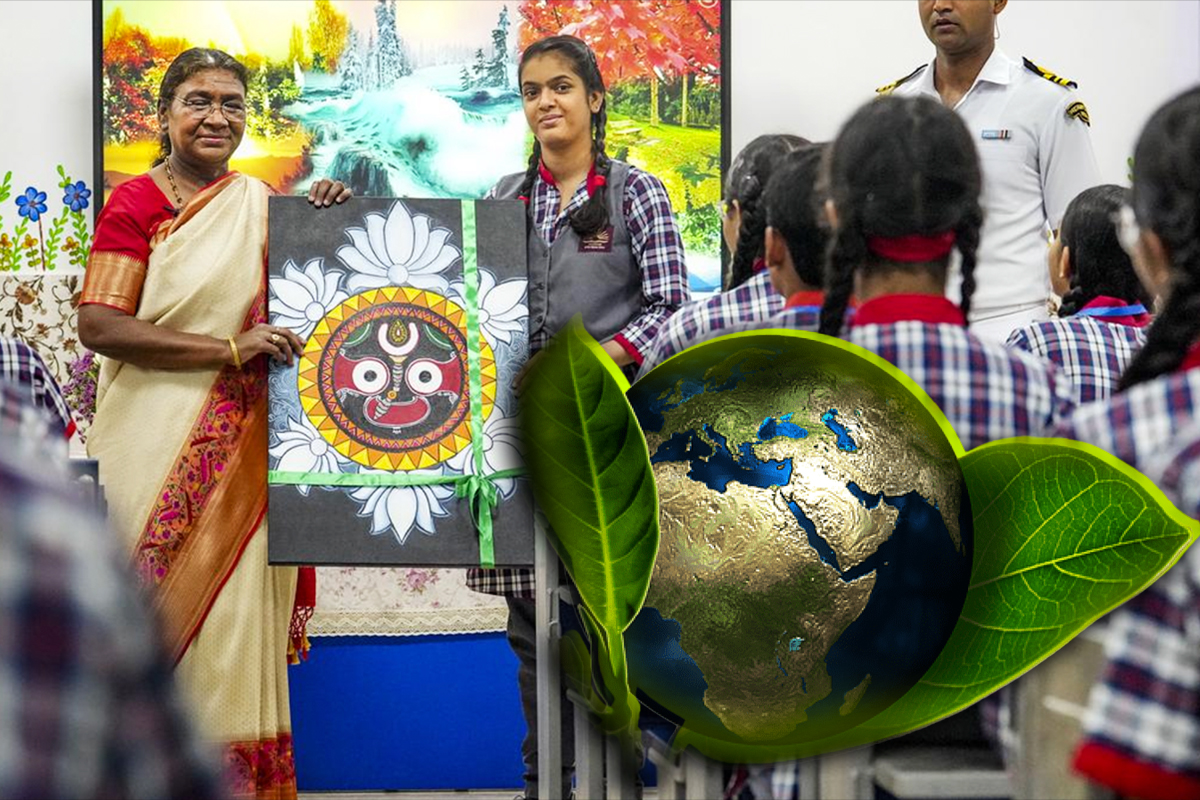 President Murmu engages students in environmental conservation