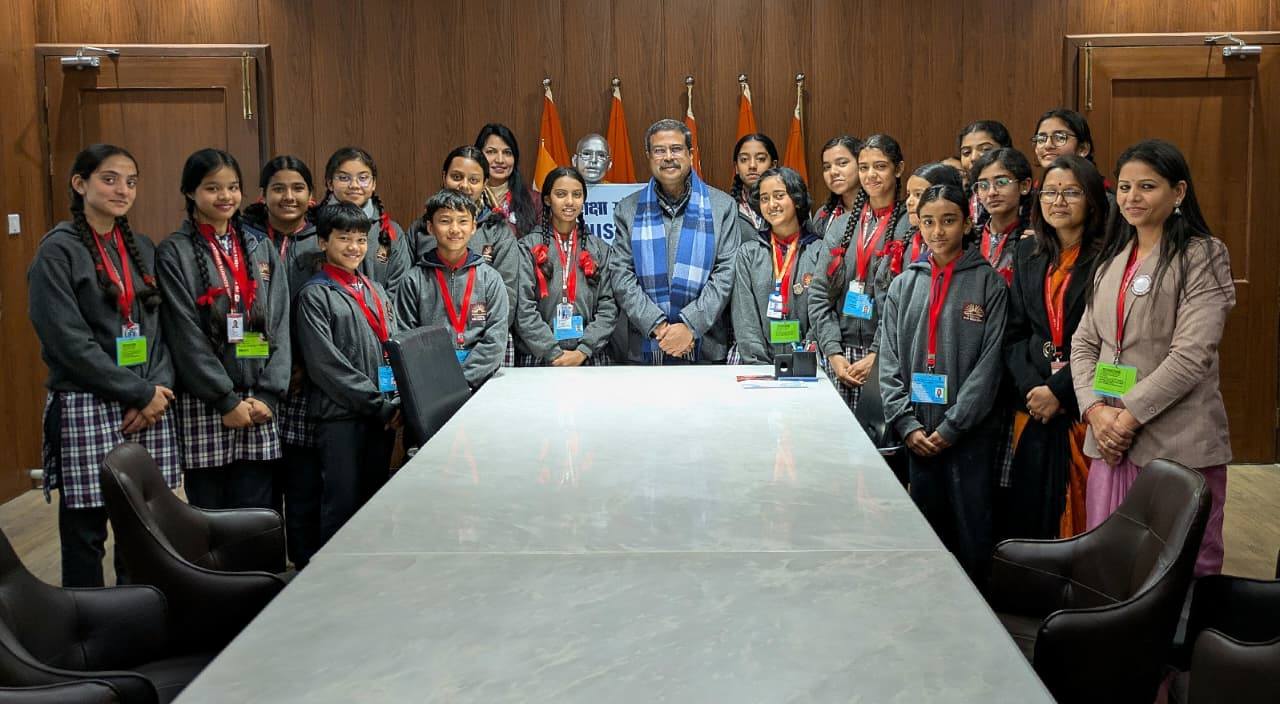 KV Students Meeting with Hon'ble Minister of Education Sh. Dharmendra Pradhan