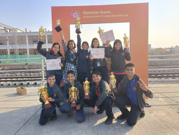 KV Students riding first Sleeper Vande Bharat Train with Hon'ble PM